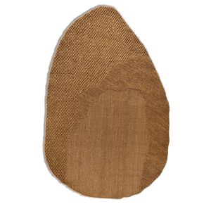 พรมทอสีแดงและสีส้มแบบเรียบจาก Nomadic Threads ทำจากปอกระเจาและป่าน สำหรับตกแต่งบ้าน รุ่น PDJT-805 - Product Image 1