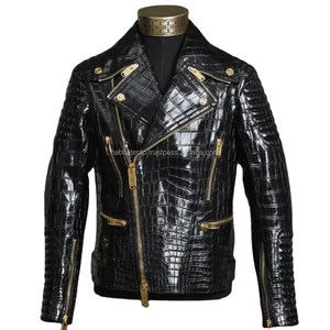 Custom Printing Two Tone 100% Leather Bomber Letterman <b>Jacket</b> for Men - Product Image 1