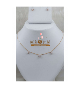 Conjunto de Collar de Oro de 18K para Mujer, Colección de Collares de Primera Calidad Diseñada para Realzar la Belleza con Textura Suave y Encanto - Product Image 5