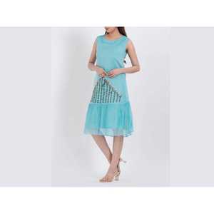 Vestido Midi Elegante e Informal para Mujer, Transpirable, de Algodón y Seda, Bordado, con Corte Holgado, Ideal para Fiestas de Cumpleaños y Salidas Nocturnas - Product Image 1