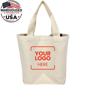 Sac fourre-tout en toile pour 2 bouteilles de vin, taille moyenne, avec poignée longue – Idéal pour cadeaux et voyages - Product Image 4