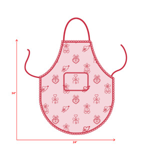 Delantal de Algodón Ecológico Promocional con Diseño de Encaje, Delantal de Cocina a Precio Accesible - Product Image 6