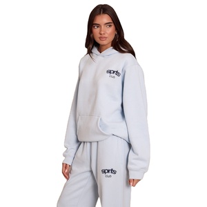 Vêtements pour femmes de haute qualité en gros, hauts, sweat-shirt à capuche lourd, surdimensionné, hiver, 100% coton, 340 GSM - Product Image 1