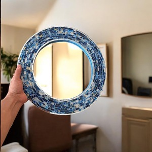 Marco de Espejo de Pared de Mosaico Elegante Hecho a Mano para Dormitorio, Sala de Estar y Comedor, Espejo Decorativo de Pared para Sala de Estar - Product Image 3