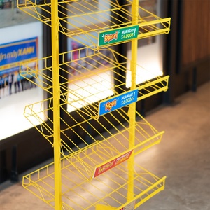Étagères de présentation alimentaire en métal de qualité supérieure pour supermarchés, étagère à grille à 5 niveaux pour magasins bio, fabricant vietnamien ADONG A43 - Product Image 3