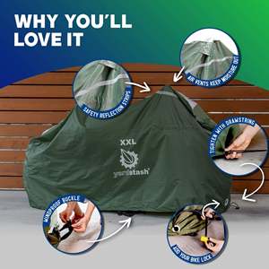 Telo Copribici Impermeabile per Bici da Strada, Bici per Bambini, BMX e Cruiser per Conservazione Esterna - Product Image 4