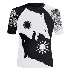 Wholesale Custom <b>Print</b> Breathable Polyester/Nylon Unisex Adult Jiu Jitsu MMA BJJ Rash Guard Unisex Rash Guard breathable Jiu Jit - Product Image 2
