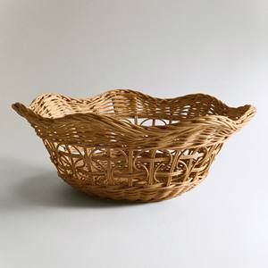 Panier en rotin festonné pour rangement de cuisine, accessoires de rangement pour garde-manger, paniers peu profonds au prix le plus bas - Product Image 2