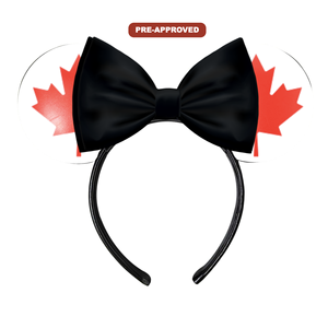 Diadema Personalizada Hecha a Medida con Orejas de Ratón y Bandera de Canadá H.E.R. Accesorios - Product Image 1