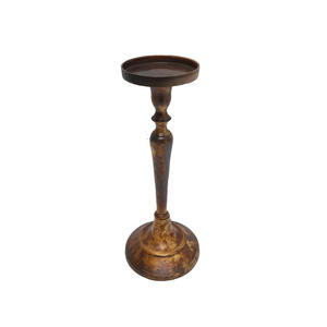 Home Decorative Aluminum <b>Candle</b> Pillar Holder Antique Color <b>Large</b> Size <b>Candle</b> Holder for Wedding Decor Handmade - Product Image 1