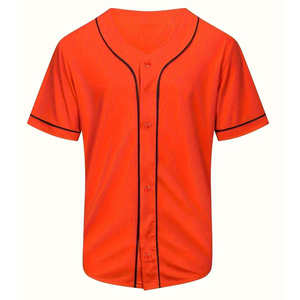 Camiseta de Béisbol para Hombre, Estilo Moderno, Ajuste Regular, Cuello Alto, Transpirable, Secado Rápido, Colores y Logotipo Personalizables - Product Image 1