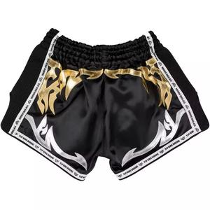 Shorts de sport décontractés pour hommes de haute qualité 100% Polyester taille moyenne coupe ample vêtements de boxe avec motif solide-Service OEM disponible - Product Image 5