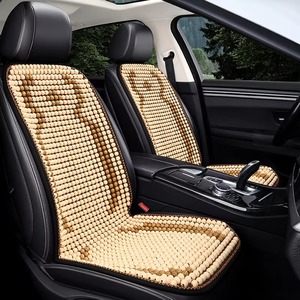 Housse de siège de voiture en similicuir bleu perforée avec coussin d'appui-tête et housse de volant pour l'intérieur du véhicule - Product Image 4