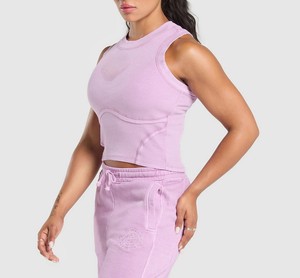 เสื้อกล้ามผู้หญิงแขนสั้นระบายอากาศได้ดีสีและขนาดที่กำหนดเองได้ - Product Image 3