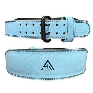 Cinturón de Levantamiento de Pesas de Cuero Personalizado al por Mayor, Cinturón de Potencia de Alta Resistencia con Hebilla de Pasador, Soporte para Entrenamiento en Gimnasio - Product Image 1