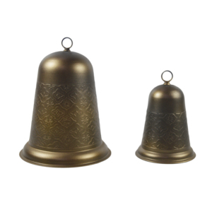 Campana Colgante de Metal con Acabado Chapado en Oro Antiguo, Decoración Navideña, Campanas Pooja, Campanas Religiosas Tradicionales para Iglesia, Tamaño Personalizado - Product Image 3