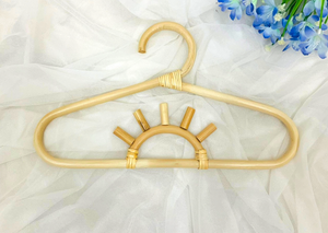 Style personnalisé rotin bébé cintre vêtements pas cher prix enfant enfant rotin cintres enfant fabriqué par vietnamien FBA Amazon - Product Image 5