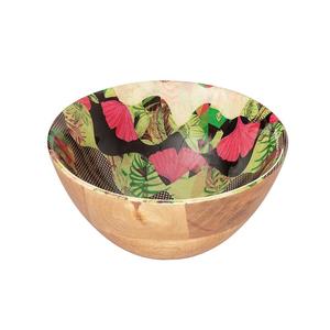 Ménage Traiteur Service En Bois Brillant Finition Naturelle Salade De Fruits Bol Pâtes Ou Nouilles Service Bol En Bois - Product Image 4