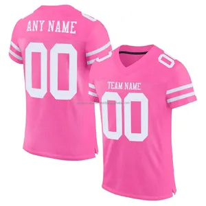 Bestverkopende American Football Uniform Custom Fashion Heren Jeugdteam Mesh Nieuw Design American Rugby Football Jersey