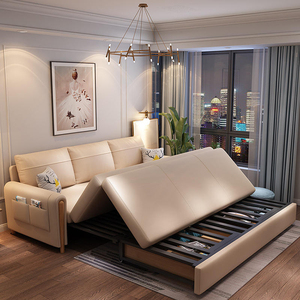 Sillón Sofá <span class=keywords><strong>Cama</strong></span> Plegable Multifuncional Moderno de Tela de Alta Calidad con Estructura de Metal y Madera y Almacenamiento para Sala de Estar Moderna - Product Image 1