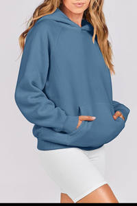 Sweat à capuche en polaire pour femme personnalisé, broderie en coton d'hiver, pull à capuche surdimensionné OEM/ODM, fabricant de sweats à capuche confortables et chauds - Product Image 5