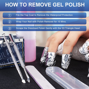 Empujador de cutículas de doble extremo de acero inoxidable alemán para eliminación de esmalte de uñas, cuidado de la piel muerta y cuidado de los pies, escofina de pie similar - Product Image 5