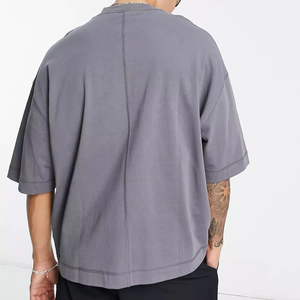 Camiseta Básica Informal Ligera y Cómoda de Punto Suave para Hombre, 100% Algodón, Impresión de Logotipos Personalizados, Transpirable y de Secado Rápido para Exteriores - Product Image 3