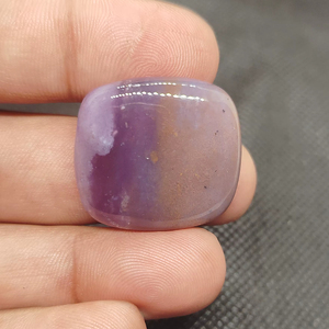 พลอยอะมีทิสต์เดนไดรต์ธรรมชาติทรงหลังแบนเรียบ สีน้ำเงิน สำหรับทำเครื่องประดับ รุ่น UDGEMS หมายเลข 478 ขนาดคละ - Product Image 1