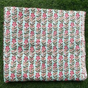 ชุดเดรสผ้าฝ้ายอินเดียพิมพ์ลายดอกไม้น้ำหนักเบาเป็นมิตรต่อสิ่งแวดล้อม - Product Image 6