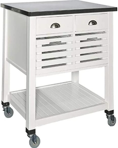 Handmade Natural Wood Kitchen Trolley Cart Wine Rack Bamboo Dining Room <b>Rolling</b> Kitchen Cabinet for Bar Use - Product Image 3