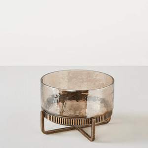 Cuenco para servir redondo de Metal decorativo de lujo superior con cuenco para servir Base de diseñador dorado para decoración de eventos de fiesta - Product Image 3