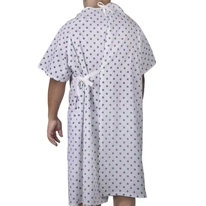 Blouses d'hôpital personnalisées avec logo, à manches courtes et longues, avec lien à nouer dans le dos, unisexe, détection d'aiguilles - Product Image 4