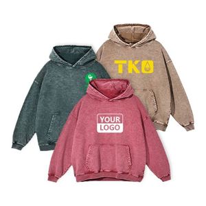 Sudaderas con Capucha de Alta Calidad, Personalizadas con su Propio Logotipo, 420 GSM, 100% Algodón, Tallas Grandes, Estilo Vintage Batik para Hombre - Product Image 5