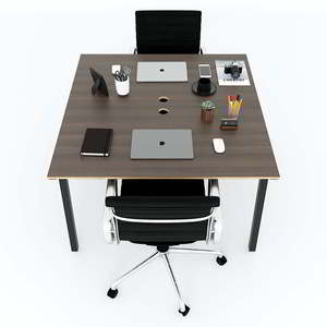 Minimally Designed Cluster <b>Table</b> for 2 120x120cm PLY Wood with Assembled Legs <b>Office</b> Furniture-HBPL011 - Product Image 5