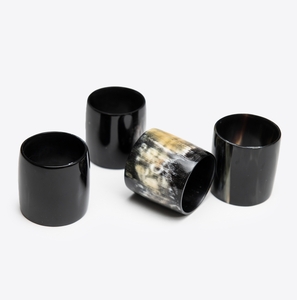 แหวนรองผ้าเช็ดปากรูปเขาทรงกลมแหวนผ้าเช็ดปากรูปควายและวัวแท้ - Product Image 3