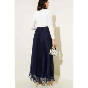 Ruffle Pleated Tulle <b>Skirt</b> <b>Navy</b> Blue - Product Image 1