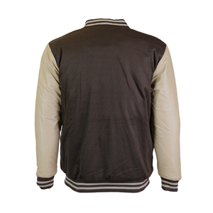 Vestes Letterman Varsity de qualité supérieure col montant en laine véritable corps et manches en cuir broderie 3D personnalisée vêtements d'hiver pour hommes - Product Image 2