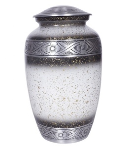 Urna de cenizas humanos de cremación de METAL, suministros funerarios clásicos, urna de alta calidad, novedad - Product Image 1