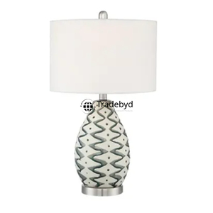 Lampe LED artisanale haut de gamme en os incrusté avec culot E26, alimentation CA, intensité variable et écologique pour la décoration moderne des maisons et des chambres d'hôtel - Tradebyd - Product Image 6