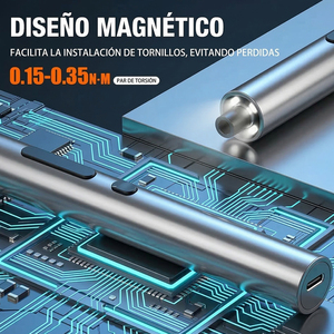 ชุดไขควงไฟฟ้าไร้สาย 33-in-1 เกรดอุตสาหกรรม พร้อมหัวไขควงความแม่นยำ 24 ชิ้น และไฟ LED ไขควงขนาดเล็กแบบใช้แบตเตอรี่ - Product Image 3