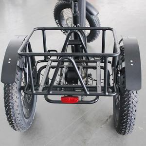 EJI 2024 Nueva Bicicleta Eléctrica de Carga de 3 Ruedas con Neumáticos Gruesos de 7 Velocidades y Neumáticos para Nieve, Bicicleta Eléctrica Multiusos - Product Image 2