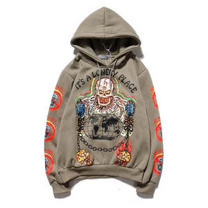 เสื้อฮู้ดโอเวอร์ไซส์ผู้ชายผ้าใส่สบายย้อมสีพื้นสำหรับฤดูหนาว - Product Image 3