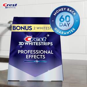Crest 3D Professional Effects – Kit de Blanqueamiento Dental, 22 Tratamientos (20 + 2 de Regalo), Cada Tratamiento con 1 Superior y 1 Inferior, 44 Tiras - Product Image 2