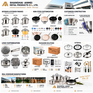Marmite profonde en acier inoxydable avec couvercle <span class=keywords><strong>passoire</strong></span> et bec verseur, marmite à soupe multi-usages pour cuisinières à induction et à gaz - Product Image 6