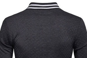 Good Quality Top Design Customized Men 2025 Men Fashion Pu Leather Sleeve Customized Button Baseball Varsity <b>Jacket</b> - Product Image 3