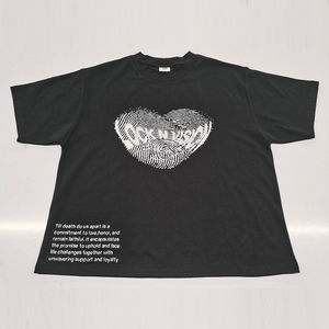 Camisetas personalizadas de streetwear con estampado desgastado para hombre, camisetas extragrandes personalizadas de algodón blanco vintage de alta calidad - Product Image 2