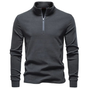 New <b>Men's</b> Stand-Up Collar Half-Zip Long-Sleeve Fleece Sweatshirt Autumn Winter Warm <b>Base</b> <b>Layer</b> - Product Image 5