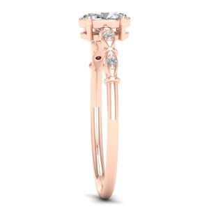 REYES nouveauté 14K or massif HPHT CVD Lab Grown Diamond Solitaire bague de fiançailles pour les femmes parfait cadeau de mariage bijoux - Product Image 3