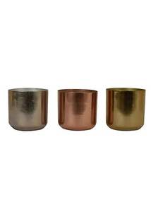 Aluminum Hammered Metal Eco-Friendly <b>Candle</b> Jar Shape for Wedding Christmas Events Party Decoration Handmade Tabletop Votive - Product Image 5