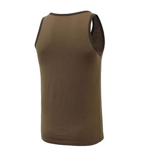 100% Cotton Athletic <b>Men's</b> Basic <b>Tank</b> <b>Top</b> Grey /<b>Black</b> - Product Image 4